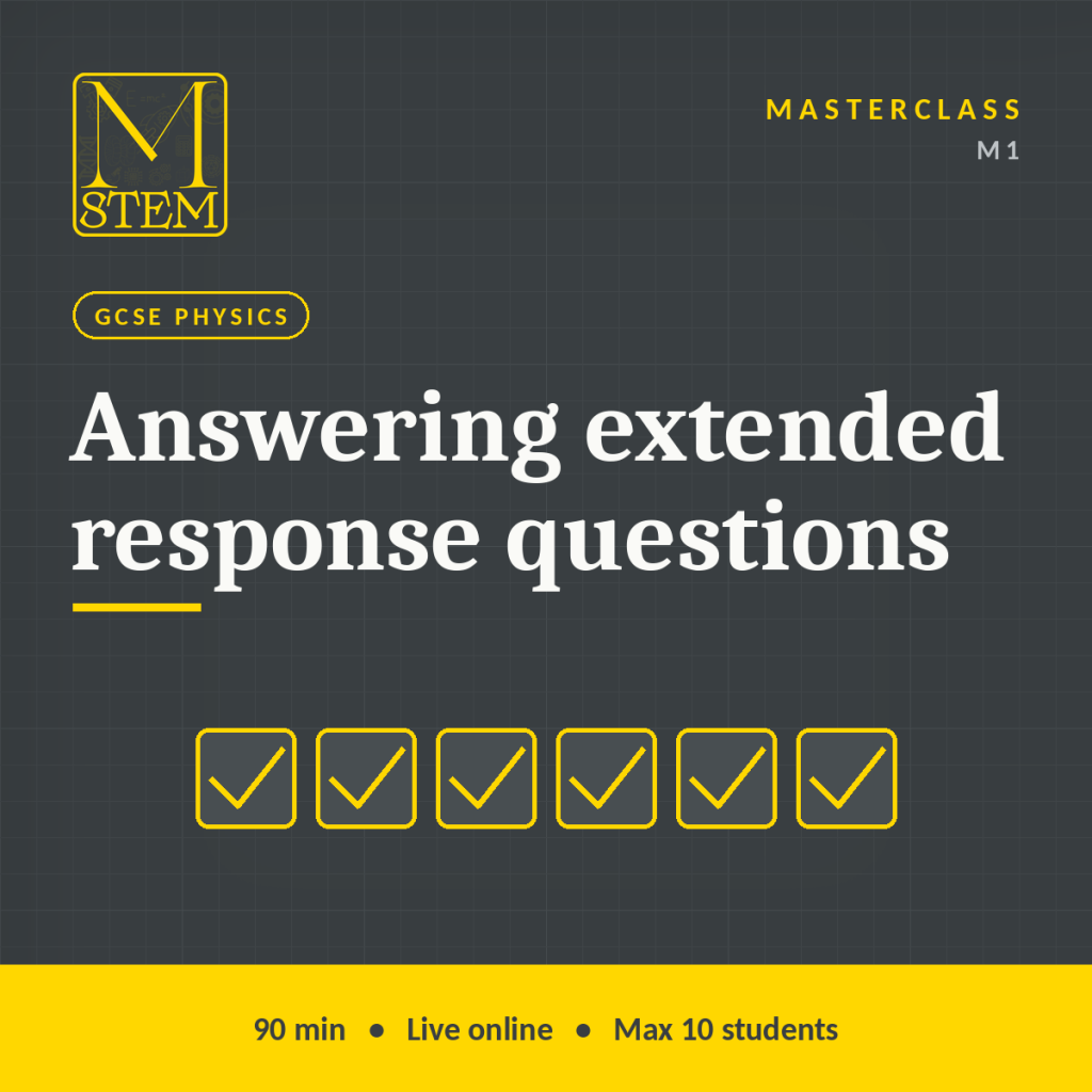 Masterclass: Answering extended response questions